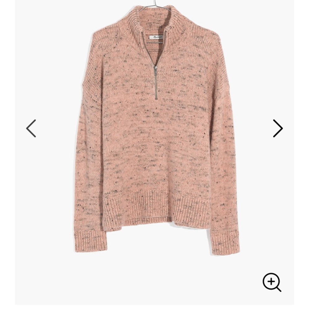 Cozy Madewell quarter zip sweater
